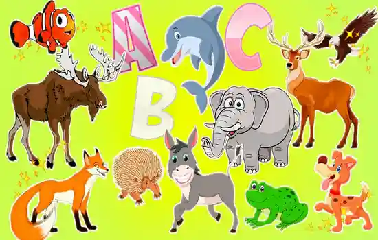 Животные и английский алфавит