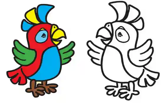 Раскраска птицы для детей